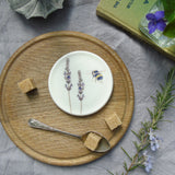 Lavender and Bee Fine Bone China Coaster