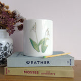 Snowdrop bone china candle holder