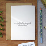 Bullfinch and blossom Card