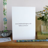 Bullfinch and blossom Card