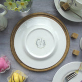 Bee and spring flowers fine bone china cake plate