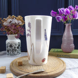 Hedgehog and bluebell bone china Latte Mug