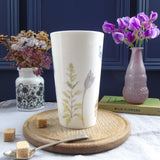 Hedgehog and bluebell bone china Latte Mug
