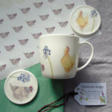 Chickens bone china Easter Mug