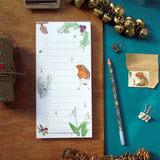 Robin 'To Do' List Christmas Notepad