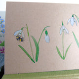 Snowdrops Hand Finished Greetings Card