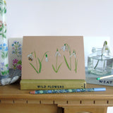 Snowdrops Hand Finished Greetings Card