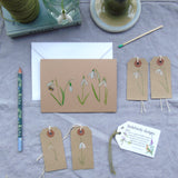 Snowdrops Hand Finished Greetings Card