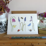 'Spring in the Garden' Greetings Card