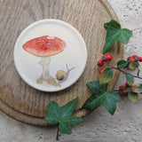 Mushroom Bone China Coasters
