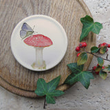 Mushroom Bone China Coasters