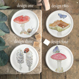 Mushroom Bone China Coasters
