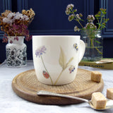 Wildflower and Bees bone china Mug