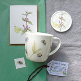Wildflower and Bees bone china Mug
