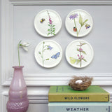 Wild flower mini wall plates