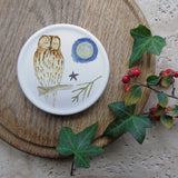 Tawny Owl Mug, Coaster and Card Gift Set