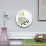 Badger and primrose mini wall plate