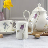 Bee and spring flower mini cream jug