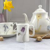 Bee and spring flower mini cream jug
