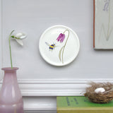 Fritillary and bee mini wall plate
