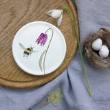 Fritillary and bee coaster