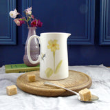 Spring Flower and bees, bone china, half pint jug