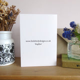 Kingfisher greetings card