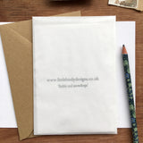 Nuthatch and Elderberries Christmas Card