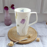 Bee and spring flower tall Mug