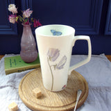 Summer Cottage Garden Flowers Latte Mug