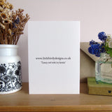 Tawny owl greetings card