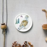 Barn owl Decorative Mini Wall Plate