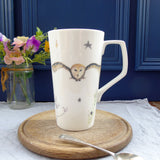 SECONDS Barn owl Bone China Latte Mug