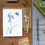 Bluebell and Ladybird Wooden Hanging Decoration