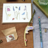 English Bluebell Wooden Hanging Decoration