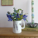 bone china lavender jug