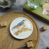 nuthatch watercolour painting coaster