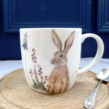 SECONDS Brown Hare Bone China Mug