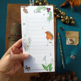 christmas shopping list pad 