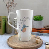 Kingfisher bone china tall latte Mug