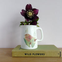 Wren and Snowdrops bone china mini cream jug