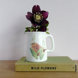 Wren and Snowdrops bone china mini cream jug