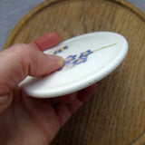 SECONDS forget me not and bee bone china coaster