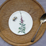 SECONDS foxglove bone china coaster