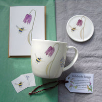Fritillary Mug, Coaster and Card Gift Set