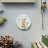 brown hare decorative small plate