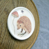 SECONDS Hedgehog bone china coaster