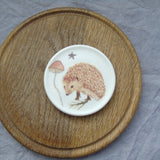 SECONDS Hedgehog bone china coaster