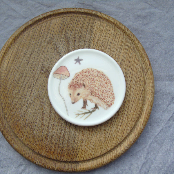 SECONDS Hedgehog bone china coaster