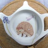 SECONDS hedgehog and harebell teabag tidy